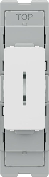BG GridLite M12KY 20A 16AX SP 2-Way Key Switch Module - White