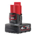 Milwaukee M12B4 12V REDLITHIUM 4.0Ah Li-Ion Battery - westbasedirect.com