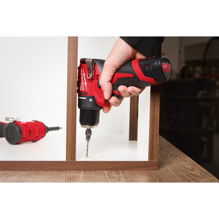 Milwaukee M12BLDDRC-202C 12V FUEL Brushless Compact Drill Driver, 2x 2.0Ah Batteries, Charger & Case - westbasedirect.com