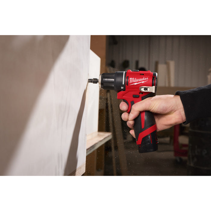 Milwaukee M12BLDDRC-202C 12V FUEL Brushless Compact Drill Driver, 2x 2.0Ah Batteries, Charger & Case - westbasedirect.com