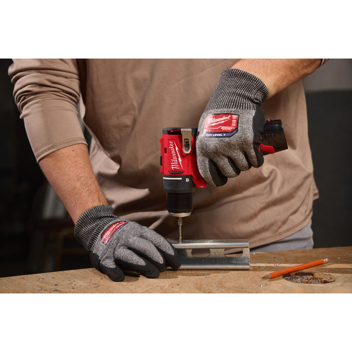 Milwaukee M12BLDDRC-202C 12V FUEL Brushless Compact Drill Driver, 2x 2.0Ah Batteries, Charger & Case - westbasedirect.com