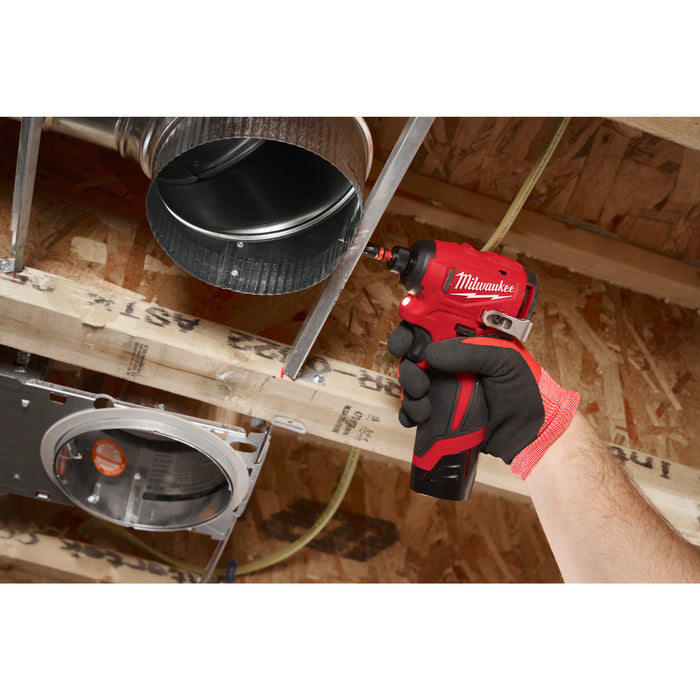 Milwaukee M12BLIDRC-0 12V FUEL Brushless Compact 1/4" Impact Driver - Bare Unit - westbasedirect.com