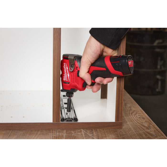 Milwaukee M12BLIDRC-202C 12V FUEL Brushless Compact 1/4" Impact Driver, 2x 2.0Ah Batteries, Charger & Case - westbasedirect.com