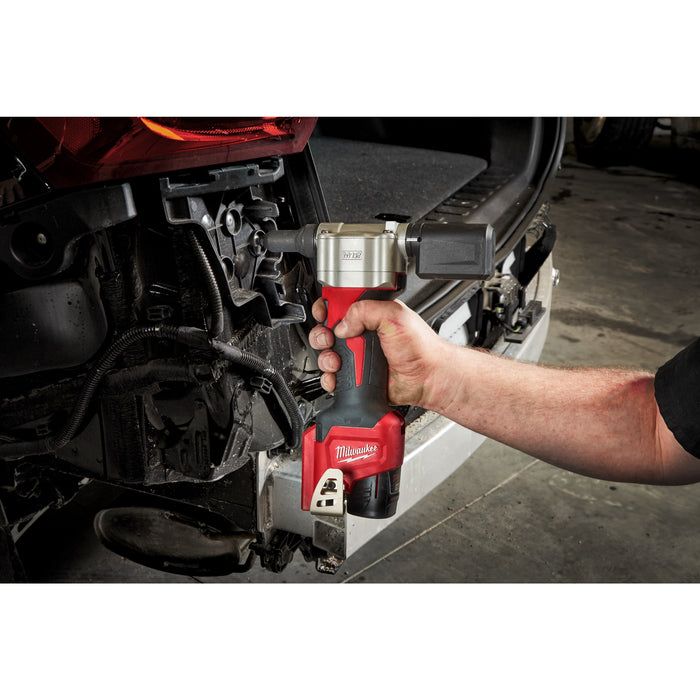 Milwaukee M12BPRT-201X 12V Sub Compact Rivet Tool, 1x 2.0Ah Battery, Charger & Case - westbasedirect.com