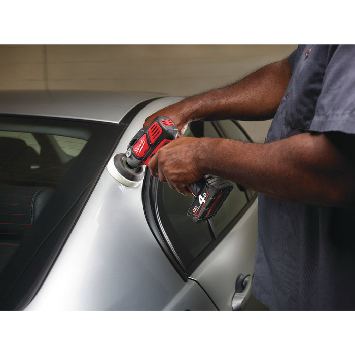 Milwaukee M12BPS-421X 12V Sub Compact Polisher/Sander, 1x 4.0Ah Battery, 1x 2.0Ah Battery, Charger & Case - westbasedirect.com