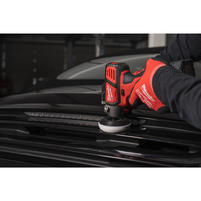 Milwaukee M12BPS-421X 12V Sub Compact Polisher/Sander, 1x 4.0Ah Battery, 1x 2.0Ah Battery, Charger & Case - westbasedirect.com