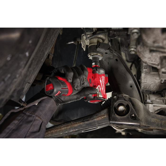 Milwaukee M12FCIWF38G3-0 12V FUEL Brushless 3/8'' Impact Wrench with Friction Ring - Bare Unit - westbasedirect.com