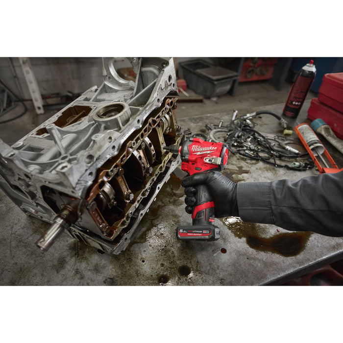 Milwaukee M12FCIWF38G3-0 12V FUEL Brushless 3/8'' Impact Wrench with Friction Ring - Bare Unit - westbasedirect.com