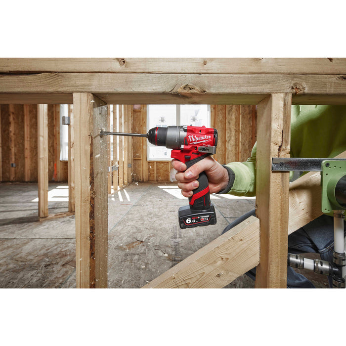 Milwaukee M12FDD2-602X 12V FUEL Cordless Sub Compact 2-Speed Drill Driver, 2x 6.0Ah Batteries, Charger & Case - westbasedirect.com