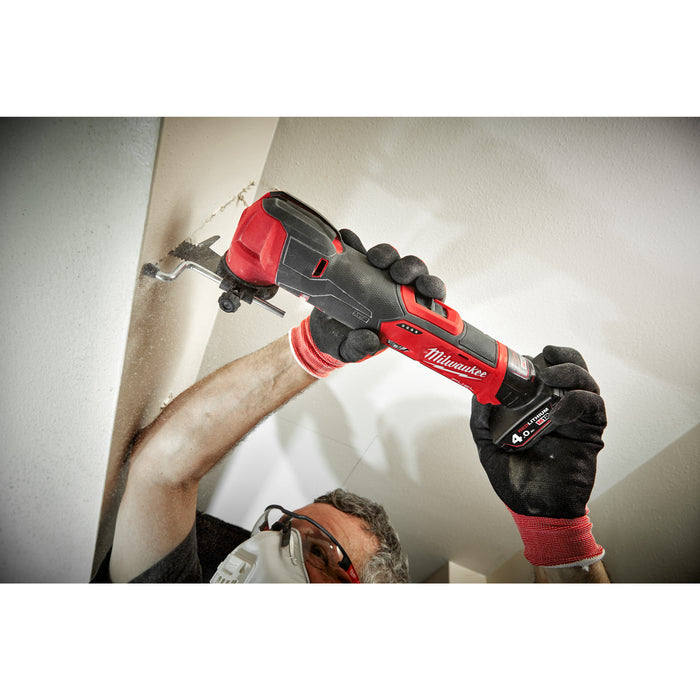 Milwaukee M12FMT-422X 12V FUEL Multi Tool with 1x 4.0Ah Battery, 1x 2.0Ah Battery, Charger & Case - westbasedirect.com
