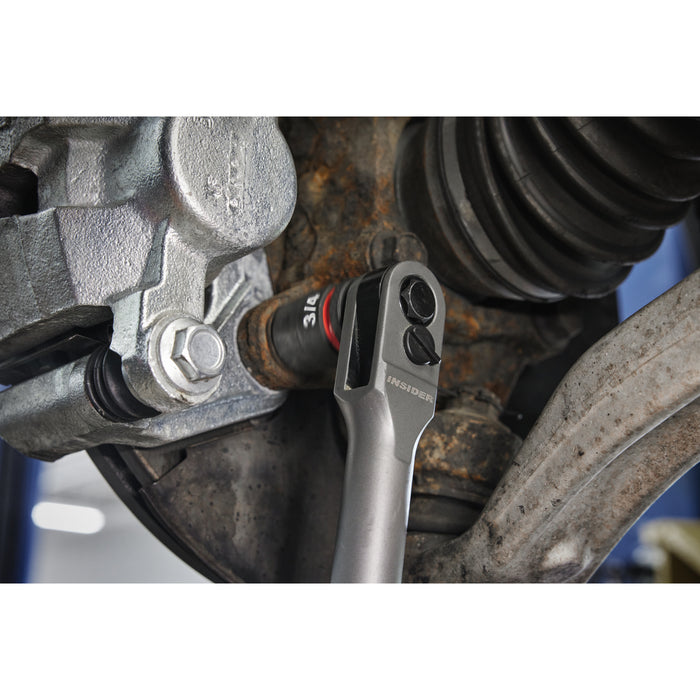 Milwaukee M12FPTR-202X 12V FUEL INSIDER Pass-Through Ratchet, 1x 2.0Ah Battery, Charger & Case - westbasedirect.com