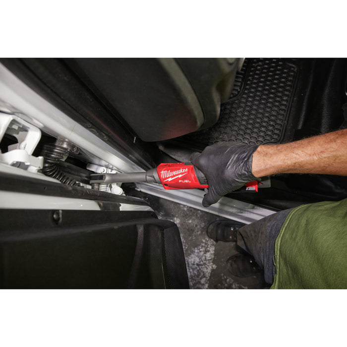 Milwaukee M12FPTR-202X 12V FUEL INSIDER Pass-Through Ratchet, 1x 2.0Ah Battery, Charger & Case - westbasedirect.com