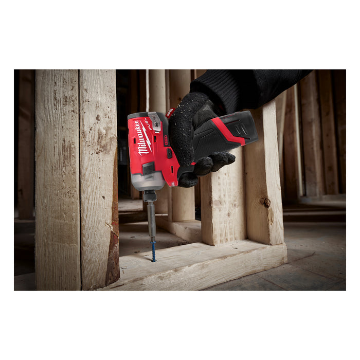 Milwaukee M12FQID-202X 12V FUEL SURGE Brushless Hydraulic 1/4â€ Impact Driver, 2x 2.0Ah Batteries, Charger & Case