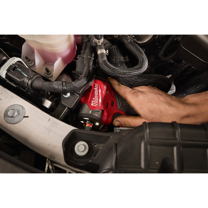 Milwaukee M12FSCIWF38-252X 12V FUEL 3/8'' Sub-Compact Impact Wrench with Friction Ring, 2x 2.5Ah Batteries, Charger & Case - westbasedirect.com