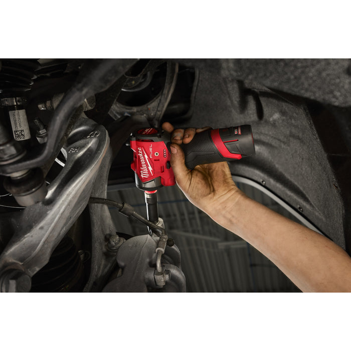 Milwaukee M12FSCIWF38-252X 12V FUEL 3/8'' Sub-Compact Impact Wrench with Friction Ring, 2x 2.5Ah Batteries, Charger & Case - westbasedirect.com