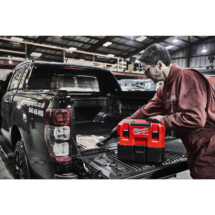 Milwaukee M12FVCL-0 12V FUEL Brushless Wet & Dry Vacuum - Bare Unit - westbasedirect.com