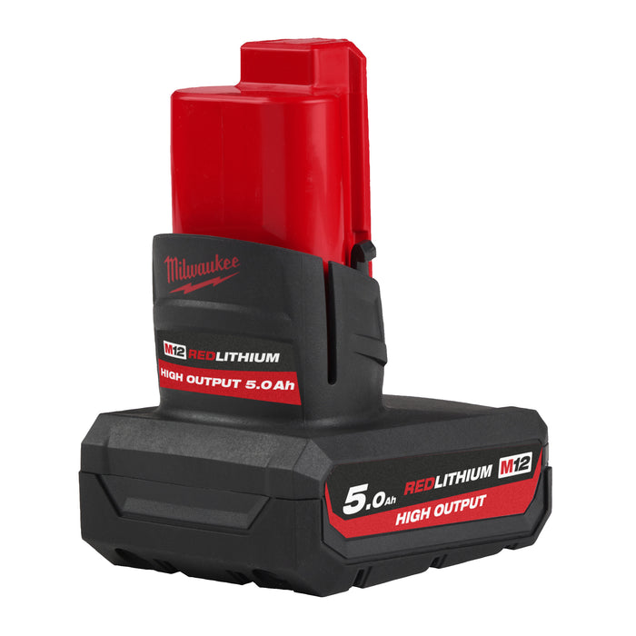 Milwaukee M12HB5.0 12V REDLITHIUM High Output 5.0Ah Li-Ion Battery - westbasedirect.com