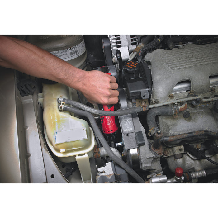 Milwaukee M12IR-201B(1/4") 12V Compact 1/4" Impact Ratchet, 1x 2.0Ah Battery, Charger & Tool Bag - westbasedirect.com