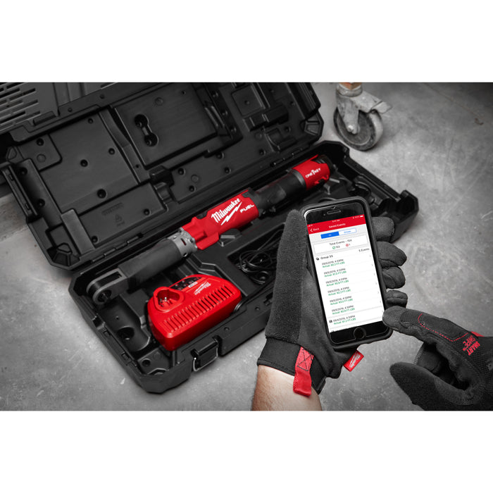Milwaukee M12ONEFTR12-201C 12V FUEL ONE-KEY 1/2" Digital Torque Wrench, 1x 2.0Ah Battery, Charger & Case - westbasedirect.com