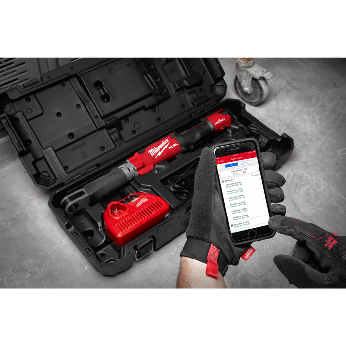 Milwaukee M12ONEFTR38-201C 12V FUEL ONE-KEY 3/8" Digital Torque Wrench, 1x 2.0Ah Battery, Charger & Case - westbasedirect.com
