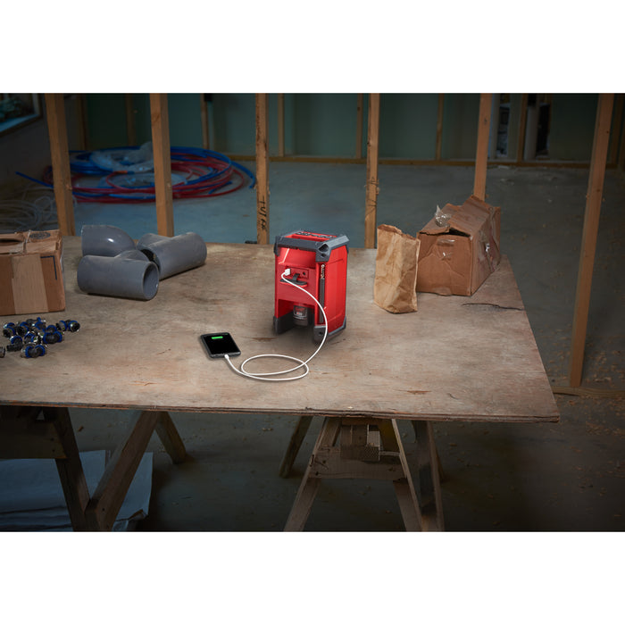 Milwaukee M12RCDAB+0 12V Radio Charger with Bluetooth & DAB+ - Bare Unit - westbasedirect.com