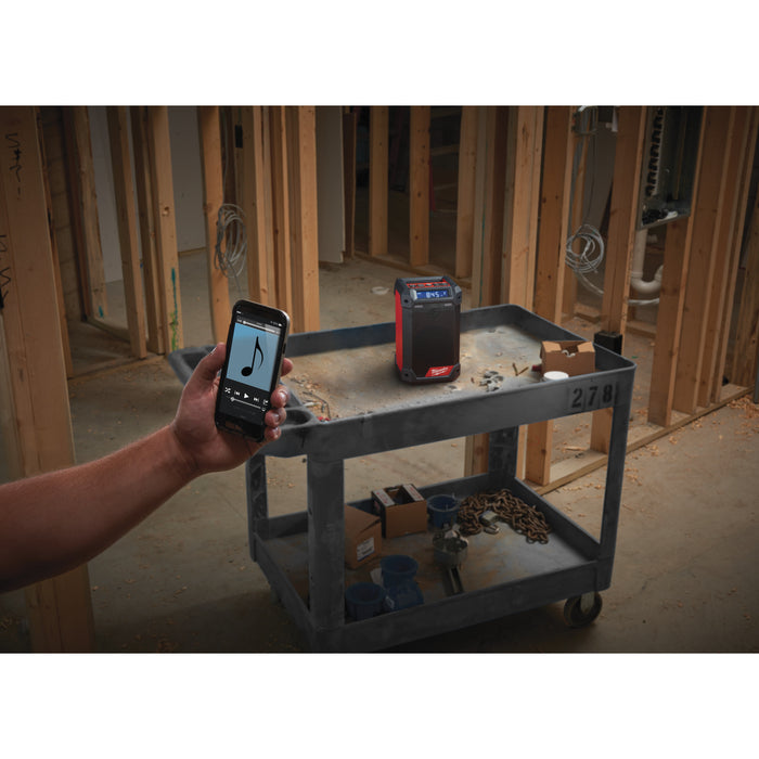 Milwaukee M12RCDAB+0 12V Radio Charger with Bluetooth & DAB+ - Bare Unit - westbasedirect.com