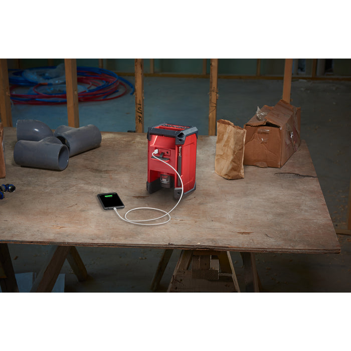 Milwaukee M12RCDAB+0 12V Radio Charger with Bluetooth & DAB+ - Bare Unit - westbasedirect.com