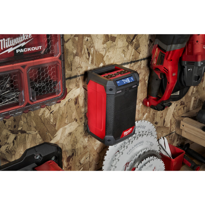 Milwaukee M12RCDAB+0 12V Radio Charger with Bluetooth & DAB+ - Bare Unit - westbasedirect.com