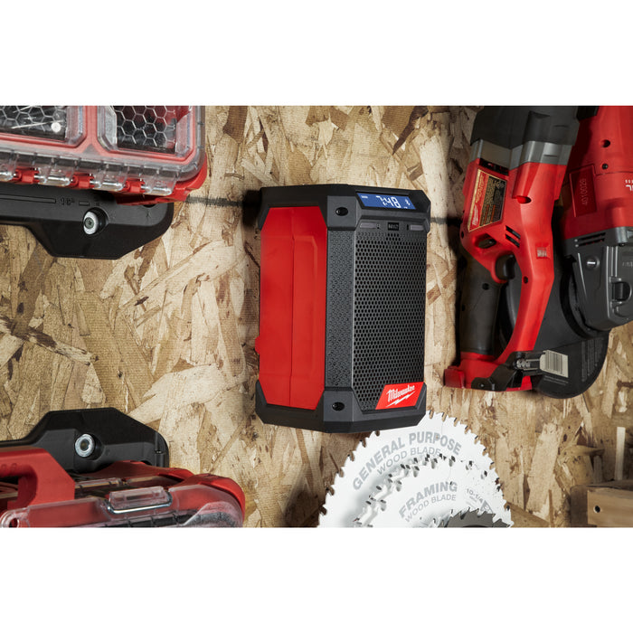 Milwaukee M12RCDAB+0 12V Radio Charger with Bluetooth & DAB+ - Bare Unit - westbasedirect.com