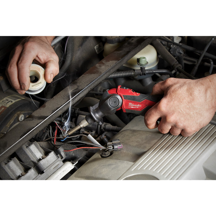 Milwaukee M12SI-201C 12V Sub Compact Soldering Iron, 1x 2.0Ah Battery, Charger & Case - westbasedirect.com