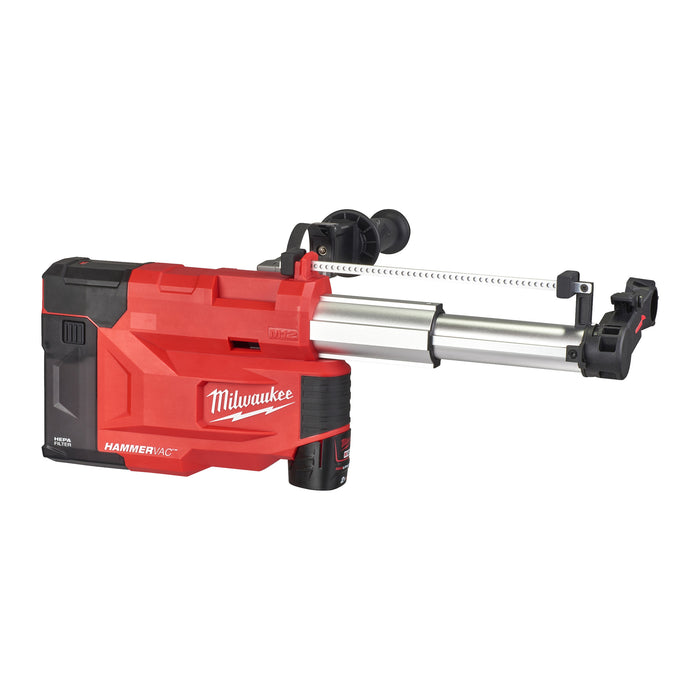 Milwaukee M12UDEL-201B 12V L-Class Universal Dust Extractor, 1x 2.0Ah Battery, Charger & Bag - westbasedirect.com