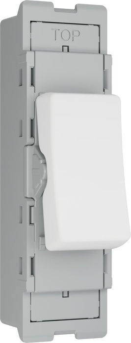 BG GridLite M142 20A 2-Way Retractive Switch Module - White