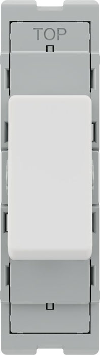 BG GridLite M142 20A 2-Way Retractive Switch Module - White