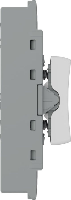 BG GridLite M142C 20A SP 2-Way Retractive (Centre Off) Switch Module - White