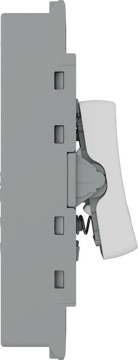 BG GridLite M14PR 20A 1-Way Retractive Switch Module "PRESS" - White