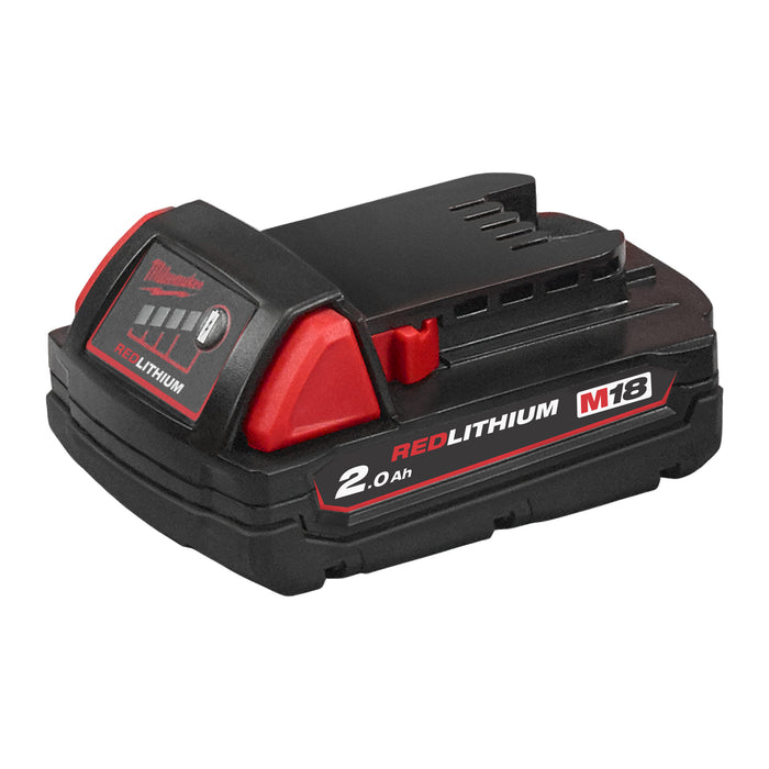 Milwaukee M18B2 18V REDLITHIUM 2.0Ah Li-Ion Battery - westbasedirect.com