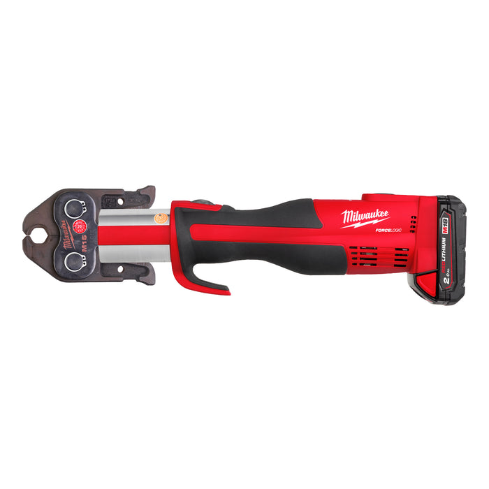Milwaukee M18BLHPT-202C 18V FORCE LOGIC Brushless Press Tool, 2x 2.0Ah Batteries, Charger & Case