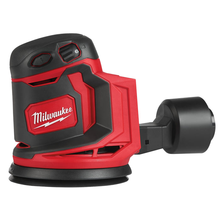 Milwaukee M18BOS125-0 18V Cordless 125mm Random Orbit Sander - Bare Unit - westbasedirect.com