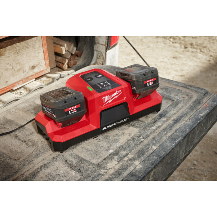 Milwaukee M18DBSC Dual Bay Super Charger 240V - westbasedirect.com