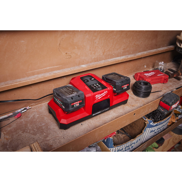 Milwaukee M18DBSC Dual Bay Super Charger 240V - westbasedirect.com