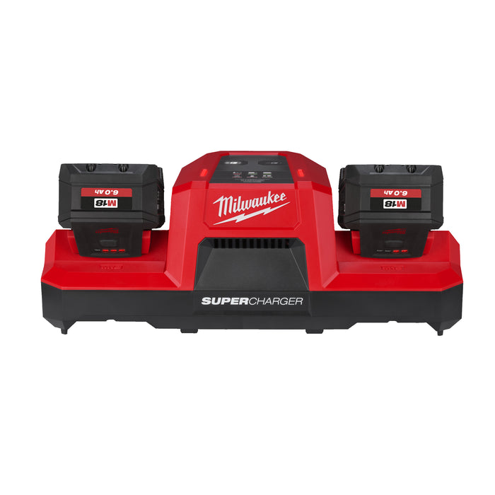 Milwaukee M18DBSC Dual Bay Super Charger 240V - westbasedirect.com