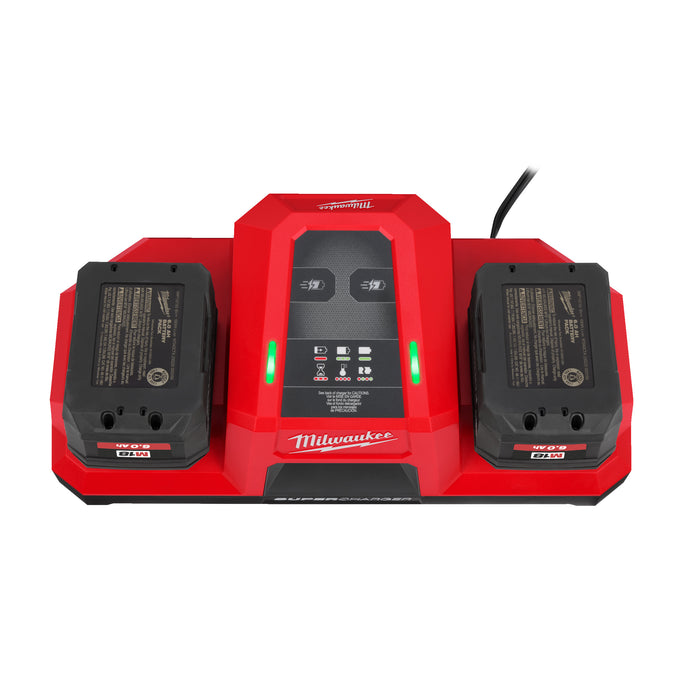 Milwaukee M18DBSC Dual Bay Super Charger 240V - westbasedirect.com