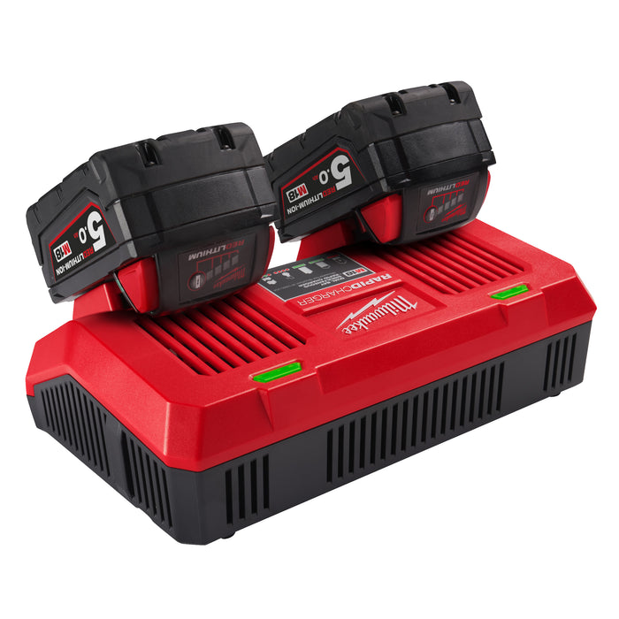Milwaukee M18 DFC 18V Dual Bay Rapid Charger
