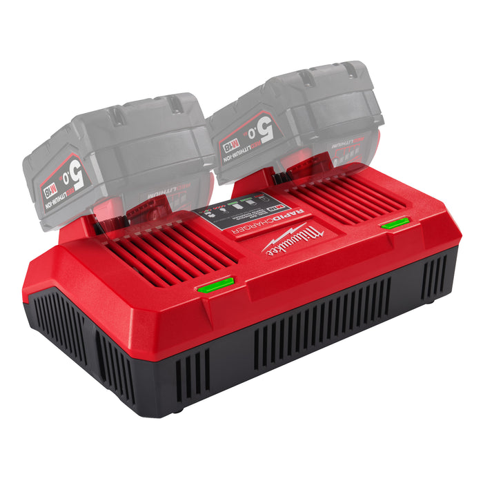 Milwaukee M18 DFC 18V Dual Bay Rapid Charger