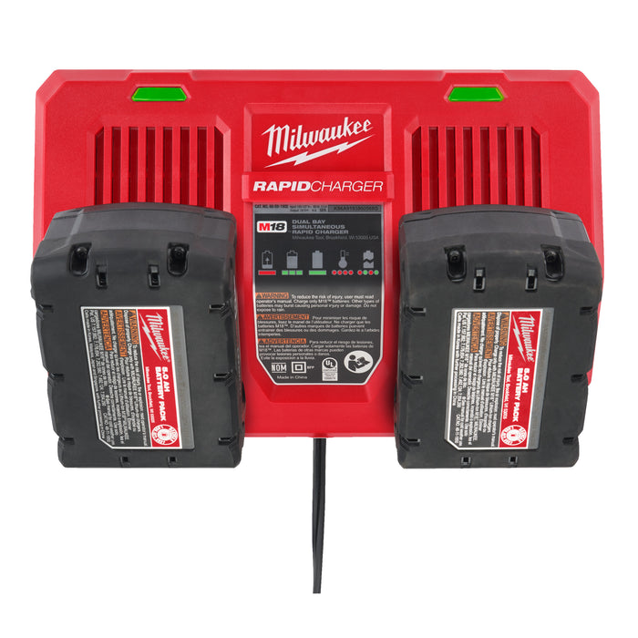 Milwaukee M18 DFC 18V Dual Bay Rapid Charger