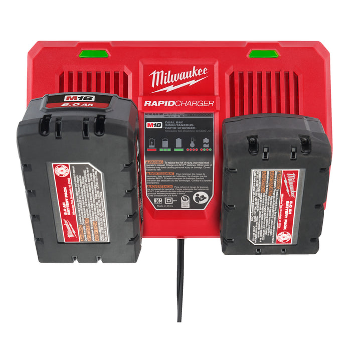 Milwaukee M18 DFC 18V Dual Bay Rapid Charger