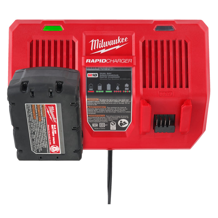 Milwaukee M18 DFC 18V Dual Bay Rapid Charger