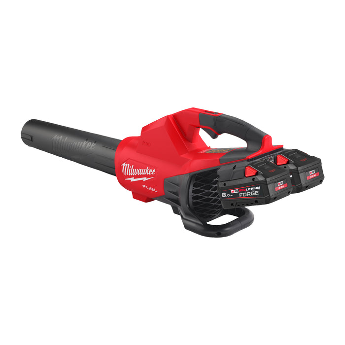 Milwaukee M18F2BL-802 18V FUEL Dual Battery Blower, 2x 8.0Ah FORGE Batteries & Charger