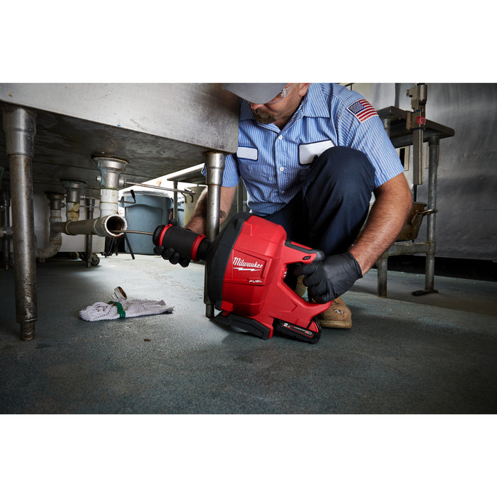 Milwaukee M18FDCPF10-0C 18V FUEL Handheld Drain Cleaner Power Feed 10mm with Case - Bare Unit