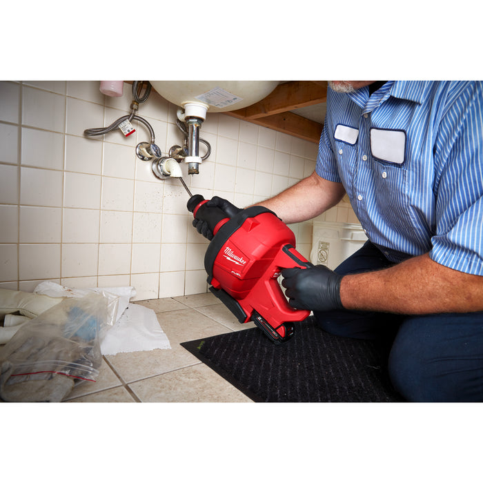 Milwaukee M18FDCPF10-0C 18V FUEL Handheld Drain Cleaner Power Feed 10mm with Case - Bare Unit